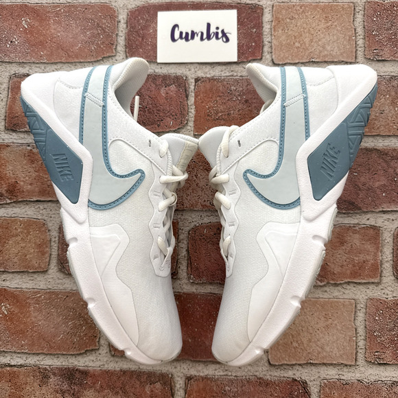 Nike Legend Essential 2 trainers Workout Shoes Size 6.5 White Blue CQ9545 101 - Picture 1 of 8